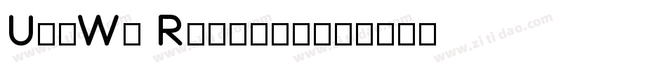 UppWe Regular字体转换